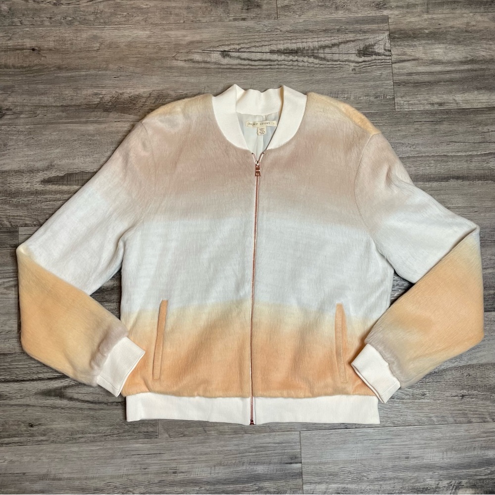 Anthropologie Zip Up Jacket Size L